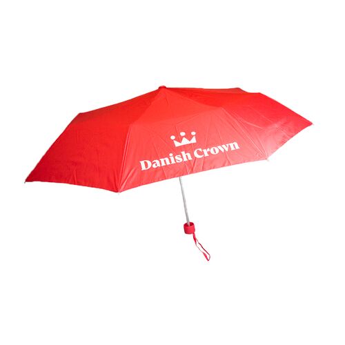 Foldable Umbrella with Danish Crown logo